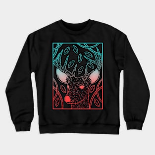 Neon Deer Crewneck Sweatshirt